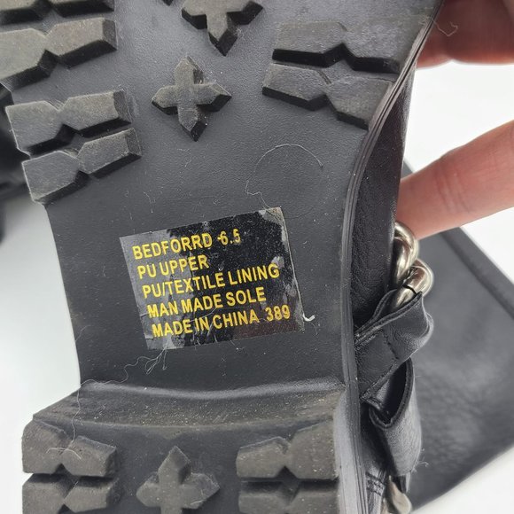 Kendall & Kylie Buckle and Chain Moto Boots - Picture 7 of 10